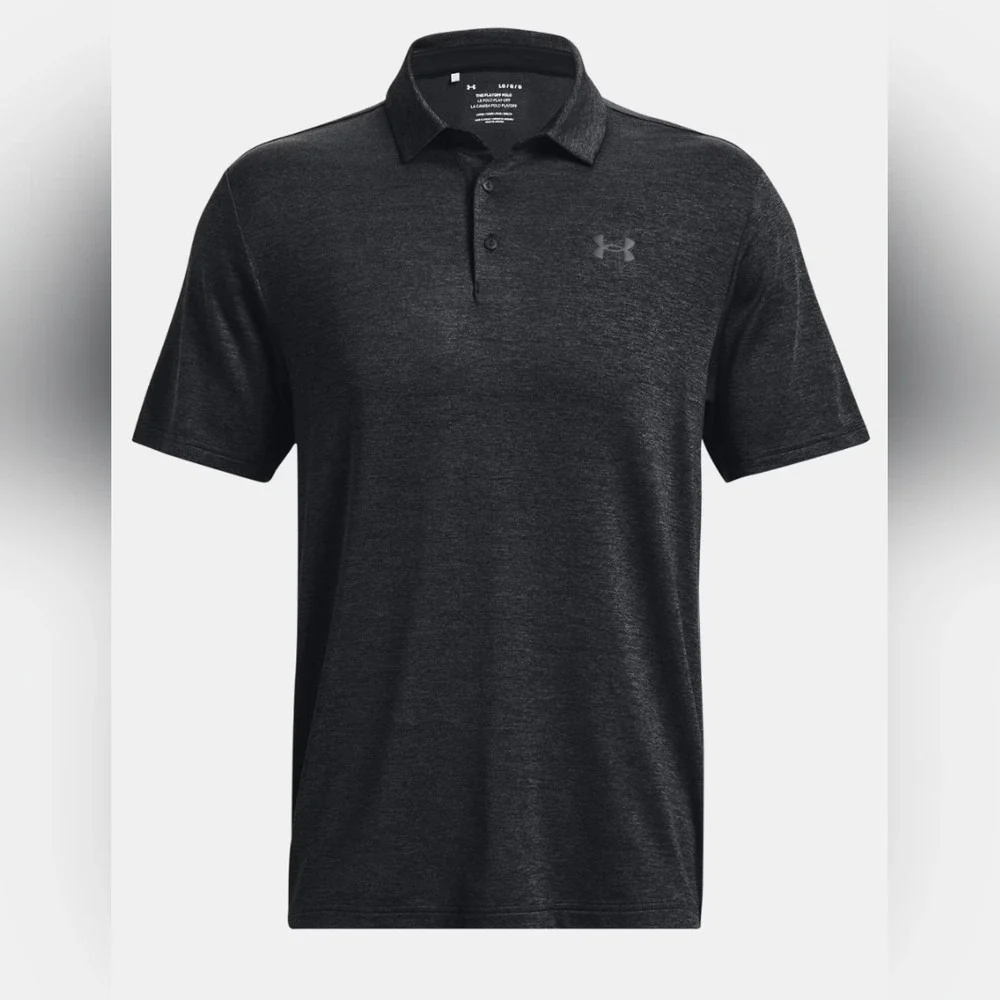 Under Armour Mens The Playoff Polo Shirt‎ Small Gray Short Sleeve UPF 30 New